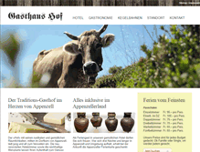Tablet Screenshot of gasthaus-hof.ch